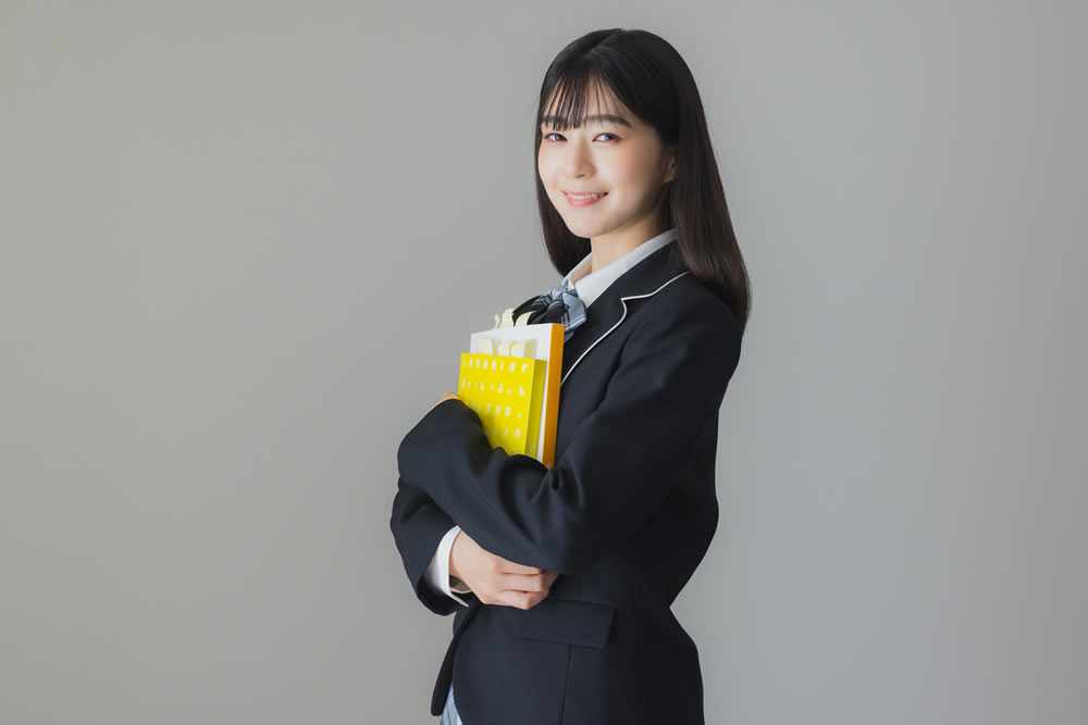 大学受験を控える女子高校生