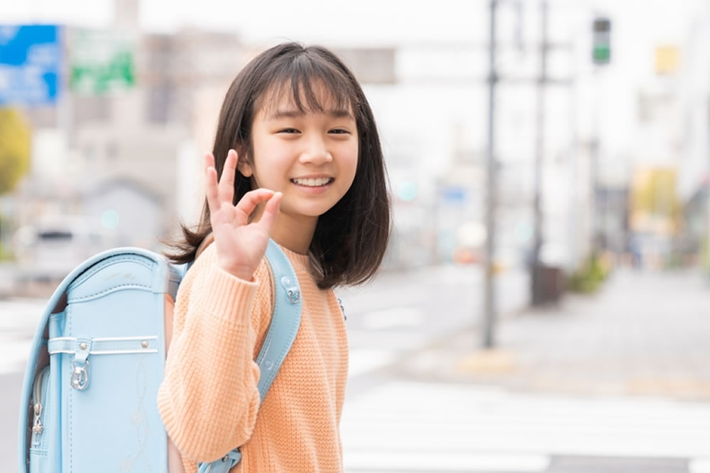 冬期講習に通っている小学生